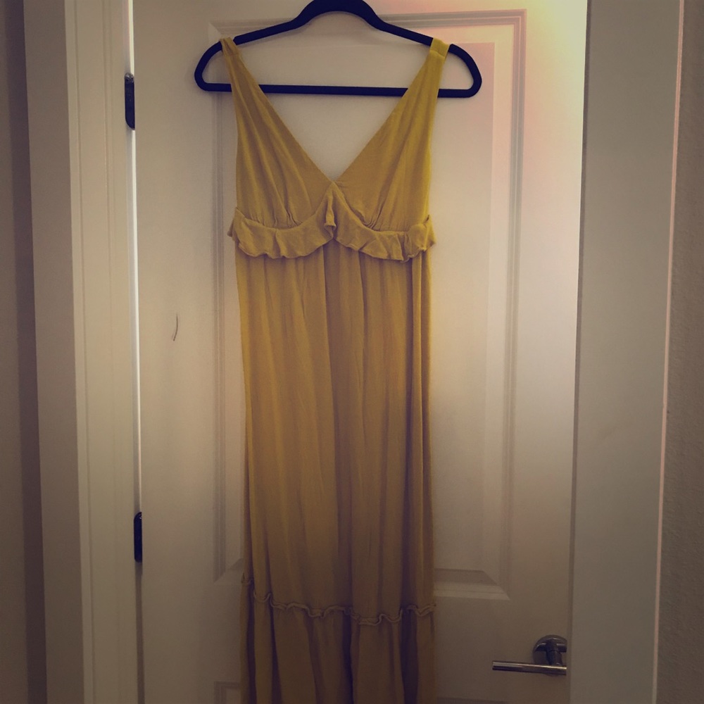 Who What Wear Yellow mumu dress
